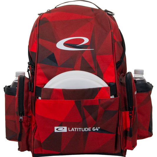 Latitude 64 Swift Backpack Disc Golf Bag - Limited Edition Red Fractured Camo