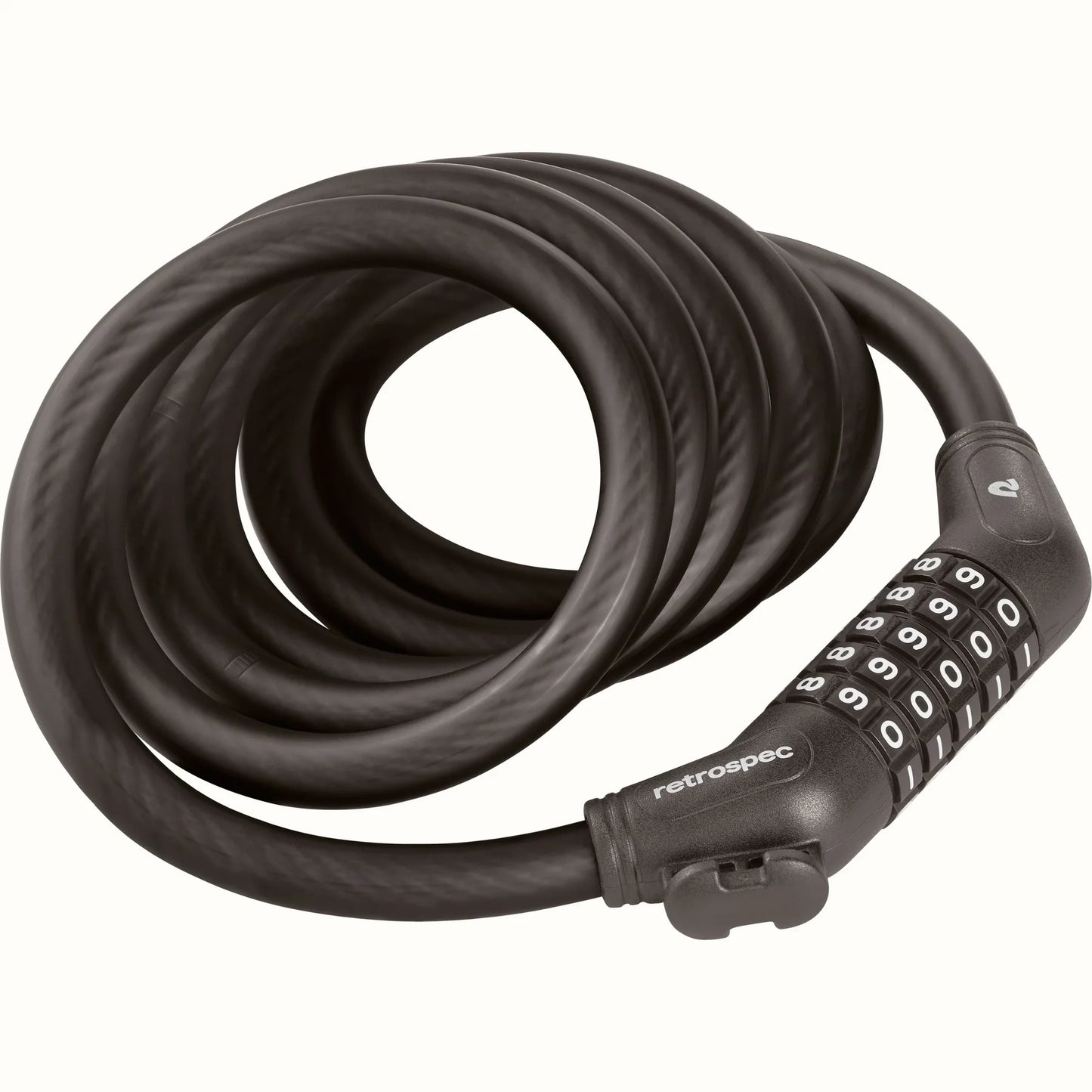 Retrospec Grizzly Plus Integrated Combo Cable Bike Lock - 12mm New