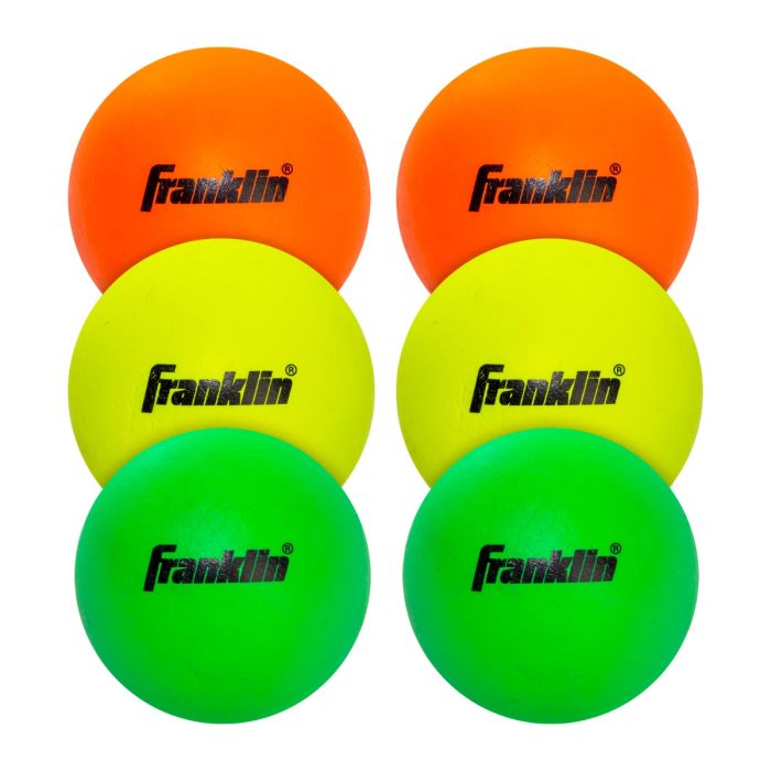 Franklin Lacrosse Balls, 2 in, 3 pack multicolored, New