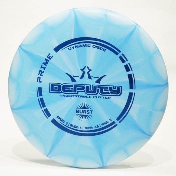 Dynamic Discs Prime Burst Deputy 176 g 3/4/-1.5/0 New Putter Blue