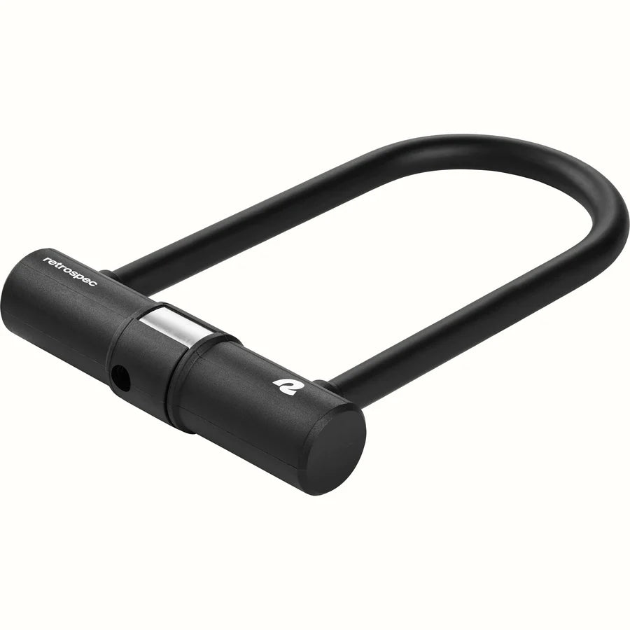 Retrospec Lookout U-Lock Bike Lock With Cable - 14mm New