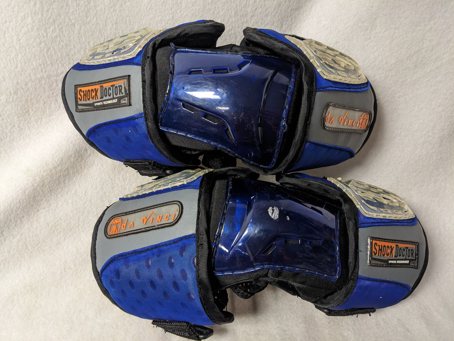 Shock Doctor da Vinci LAX Lacrosse Elbow Pads Size Lg Color Blue Condition Used