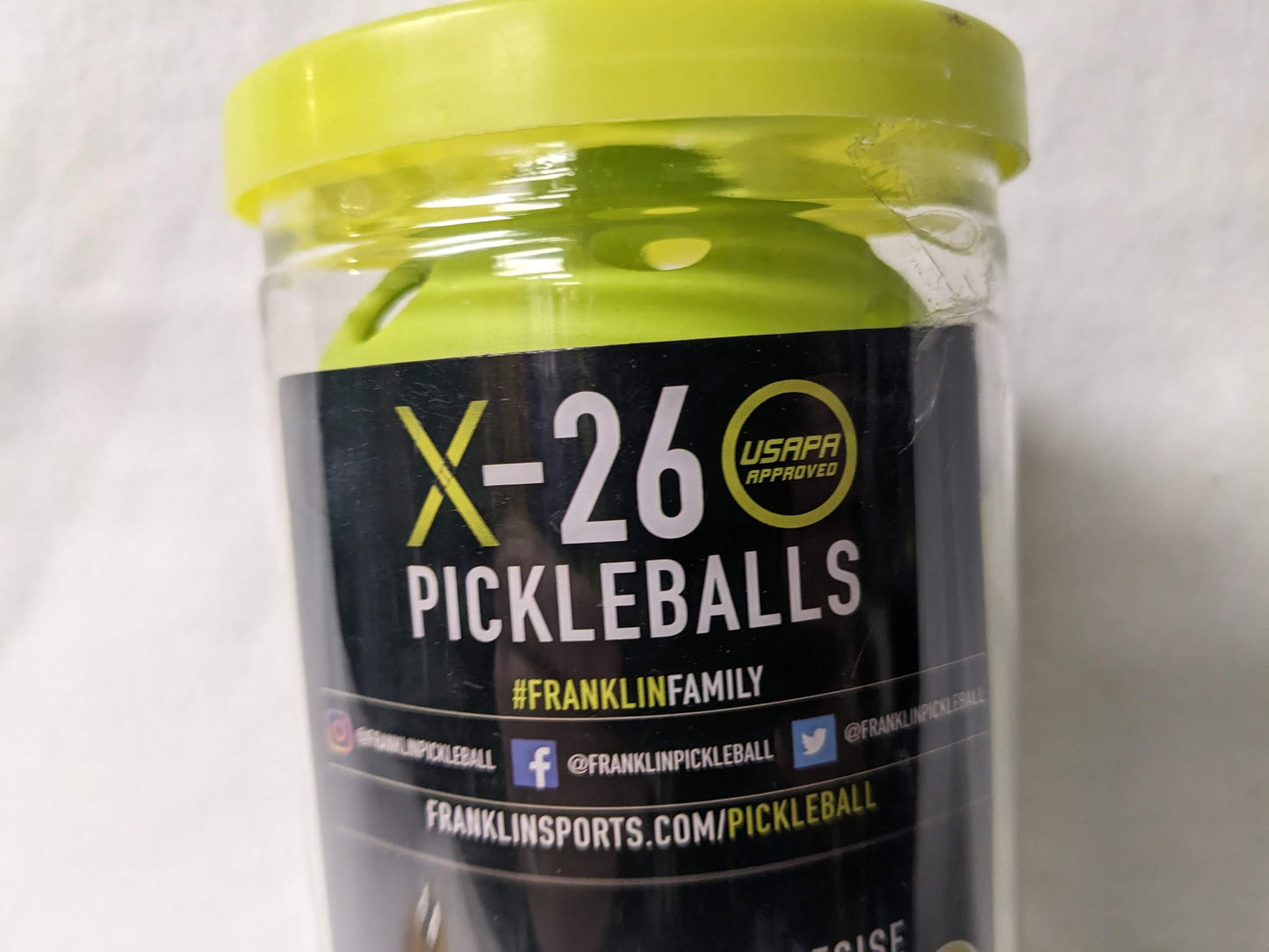 Franklin Pickleball X-26 Indoor 3 Pack Yellow