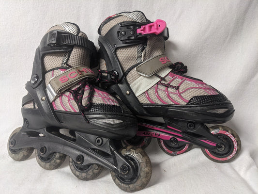 Schwinn Youth In-Line-Skates Size 1-4 Adjustable Color Black Condition Used