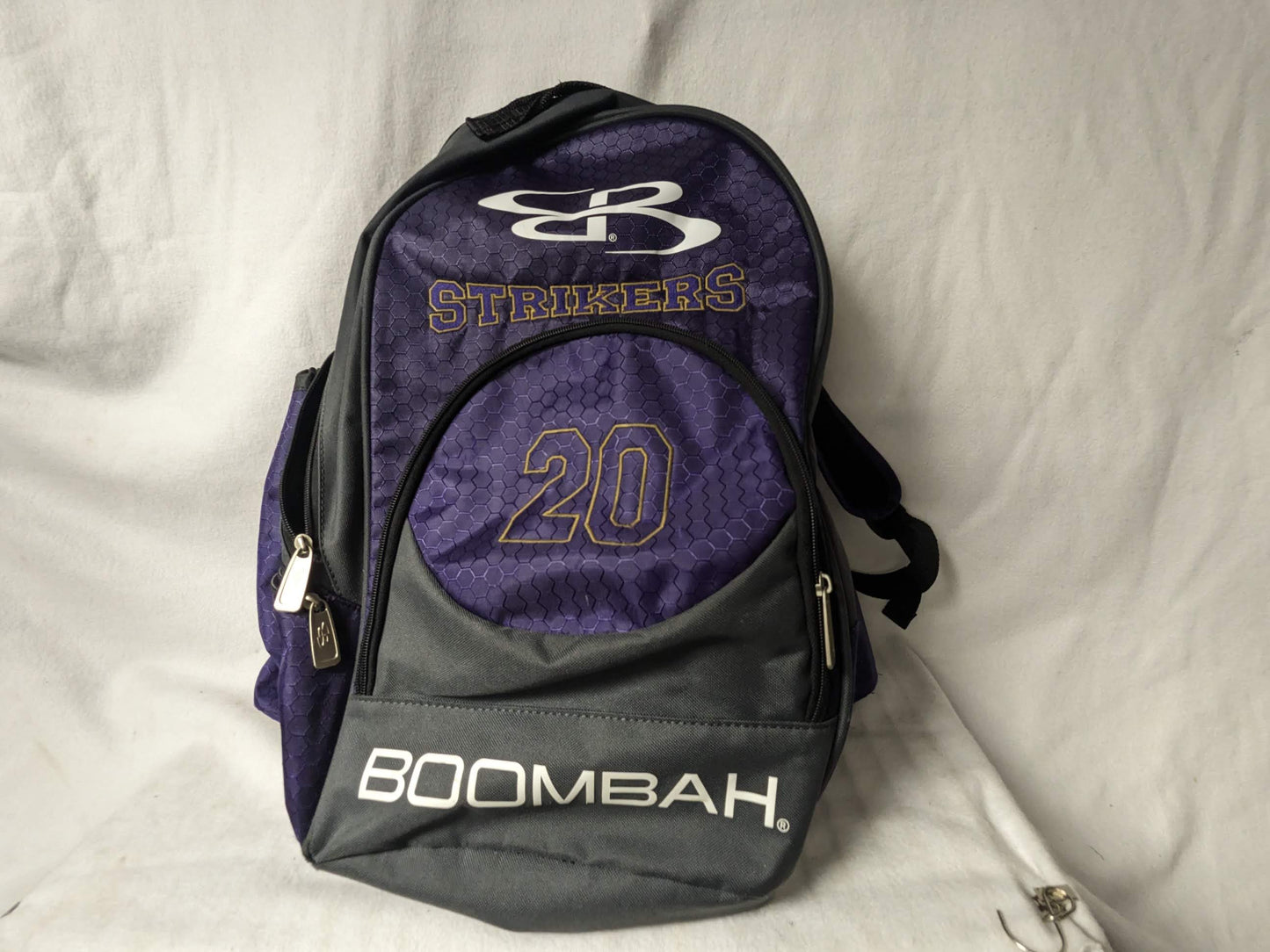 Boombah Baseball/Softball Gear Backpack Size 18In x12 In x9 In Color Purple Used