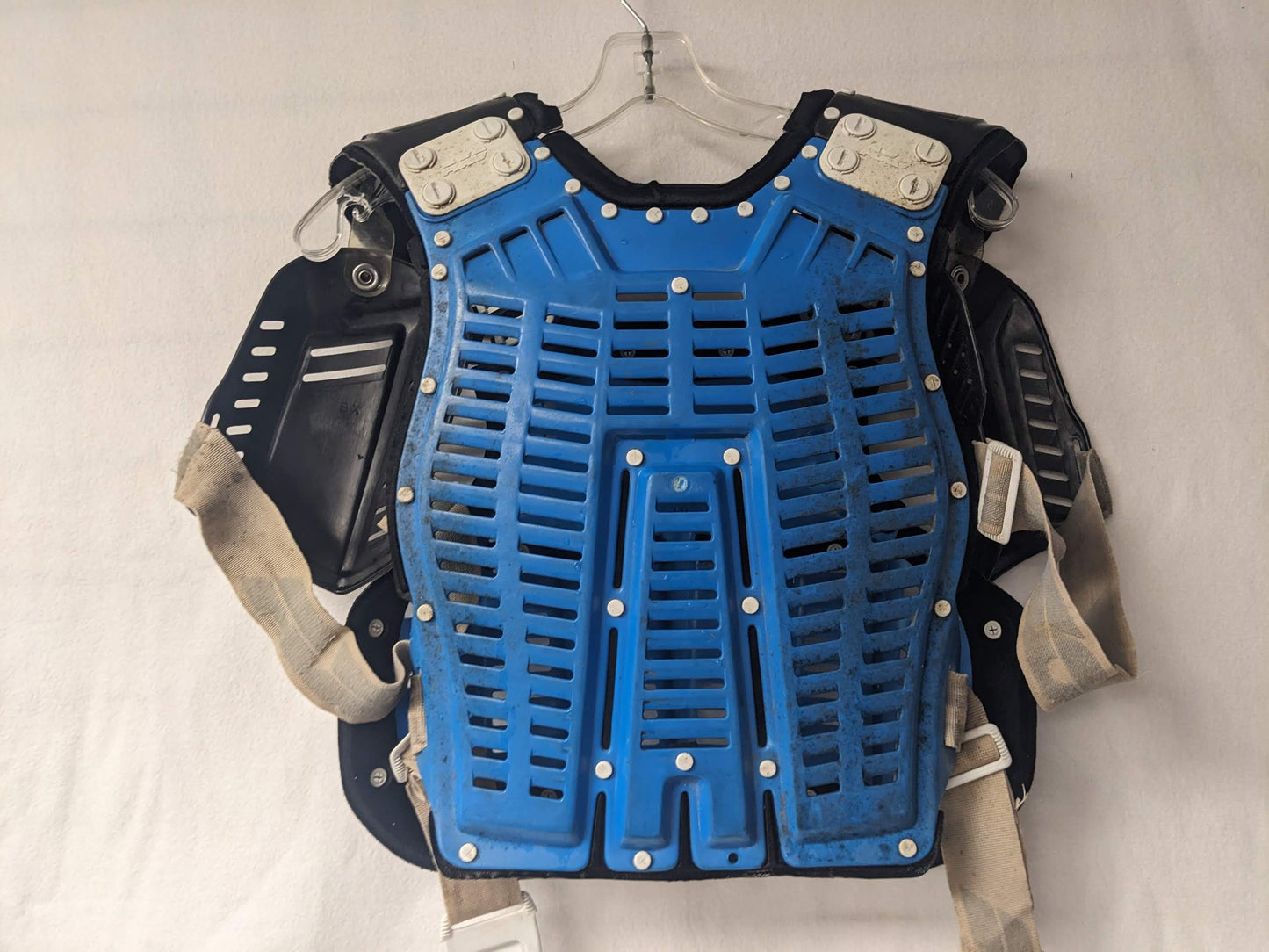 AXO Sport Pentagon MX Motocross Chest Protector Size Youth Blue Condition Used