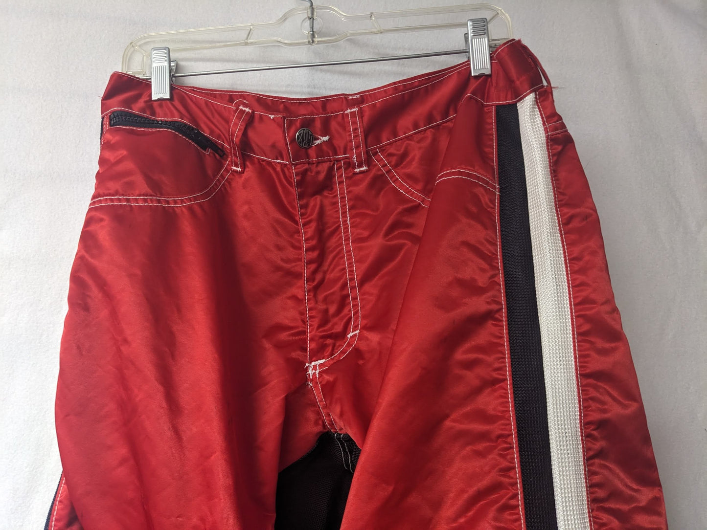 LBZ Youth MX Motocross Racing Pants No Hip Pads Color Red Condition Used