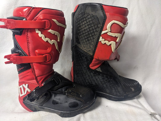 Fox Comp-Y Motocross MX Boots Size 6 Color Red Condition Used