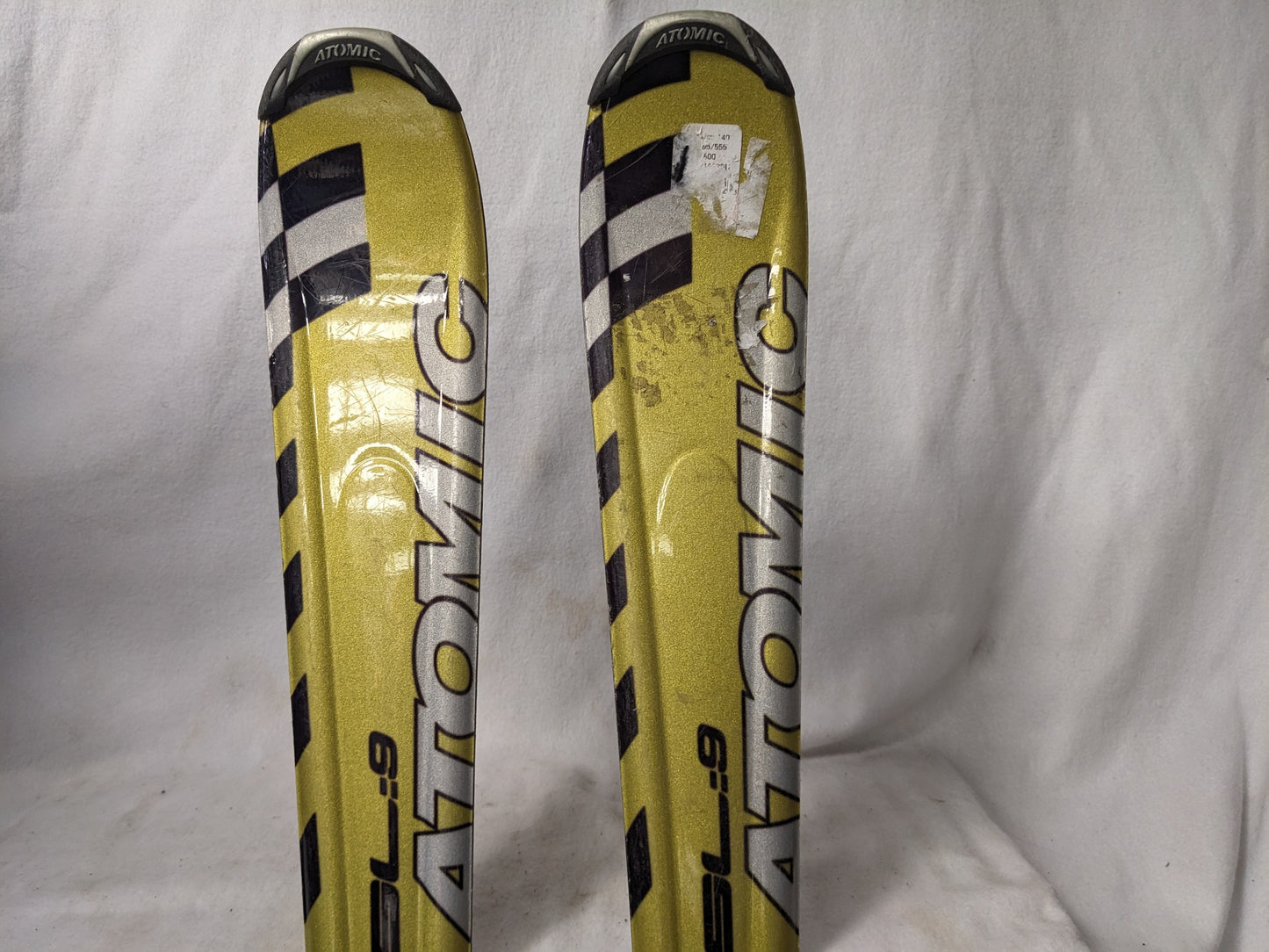 Atomic Beta Race SL=9 Skis *No Bindings* Size 140 Cm Color Green Condition Used