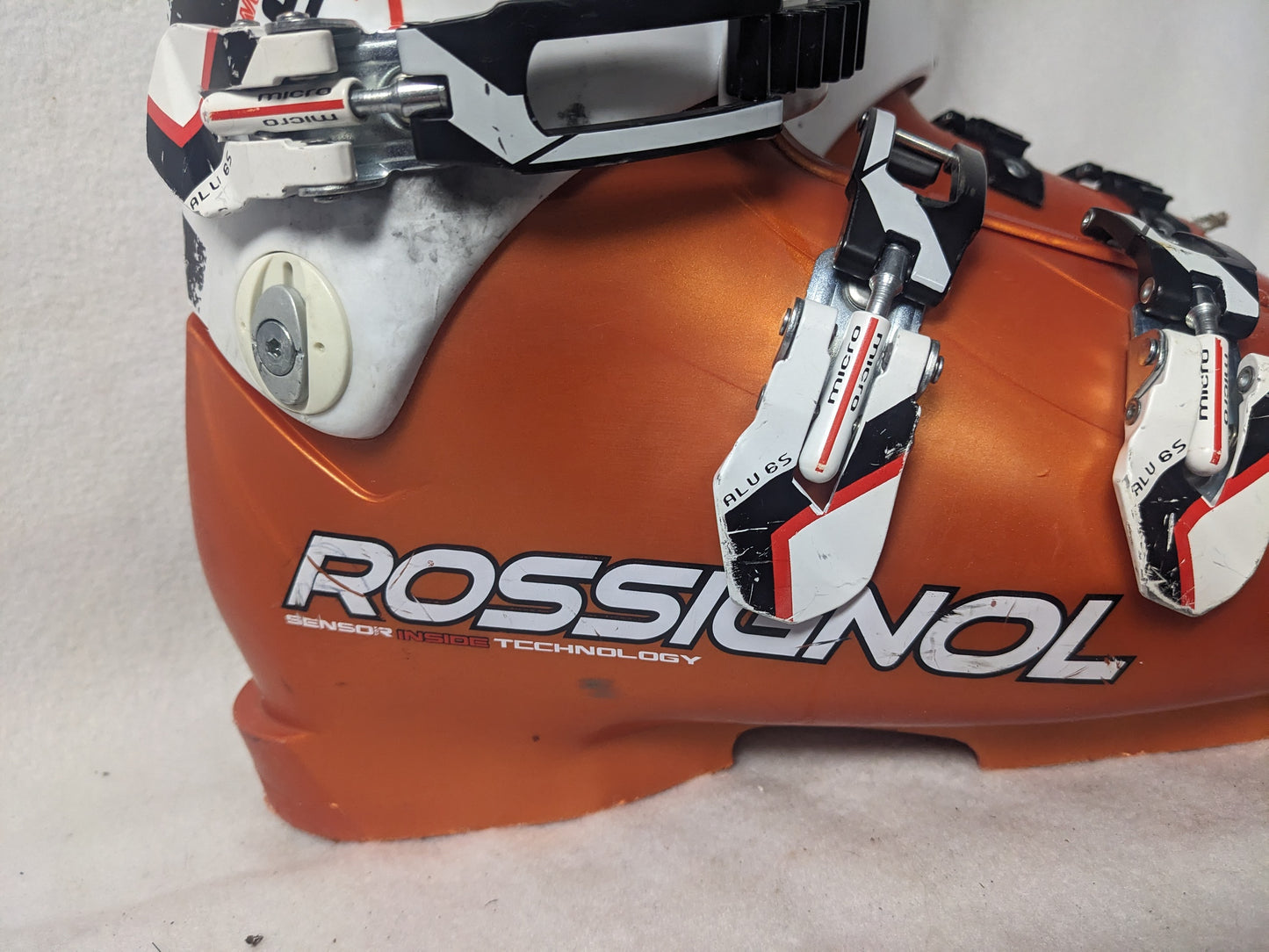 Rossignol World Cup SI 70 Ski Boots Size 25.5 Color Orange Condition Used