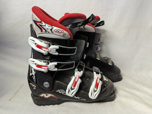 Nordica GP TJ Team Ski Boots Size 23.5 Black Condition Used