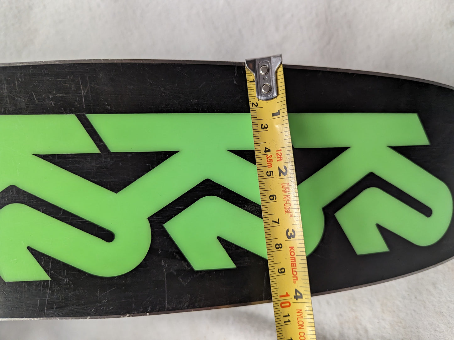 K2 Pinnacle 84 Skis w/Salomon Bindings Size 129 Cm Color Green Condition Used