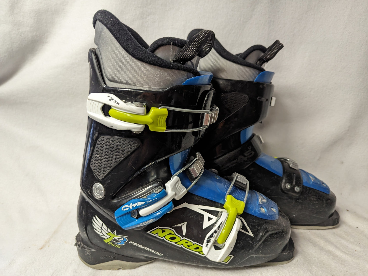 Nordica Firearrow Team 3 Ski Boots Size 25 Color Black Condition Used