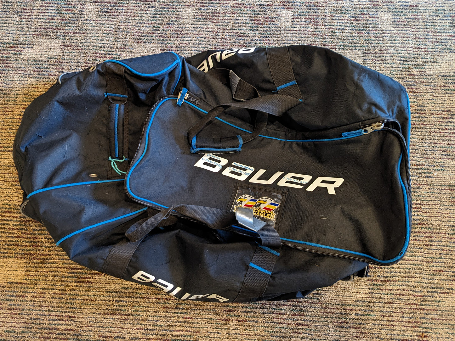 Bauer Roller Gear Duffle Bag Size Extra Large Color Black Condition Used