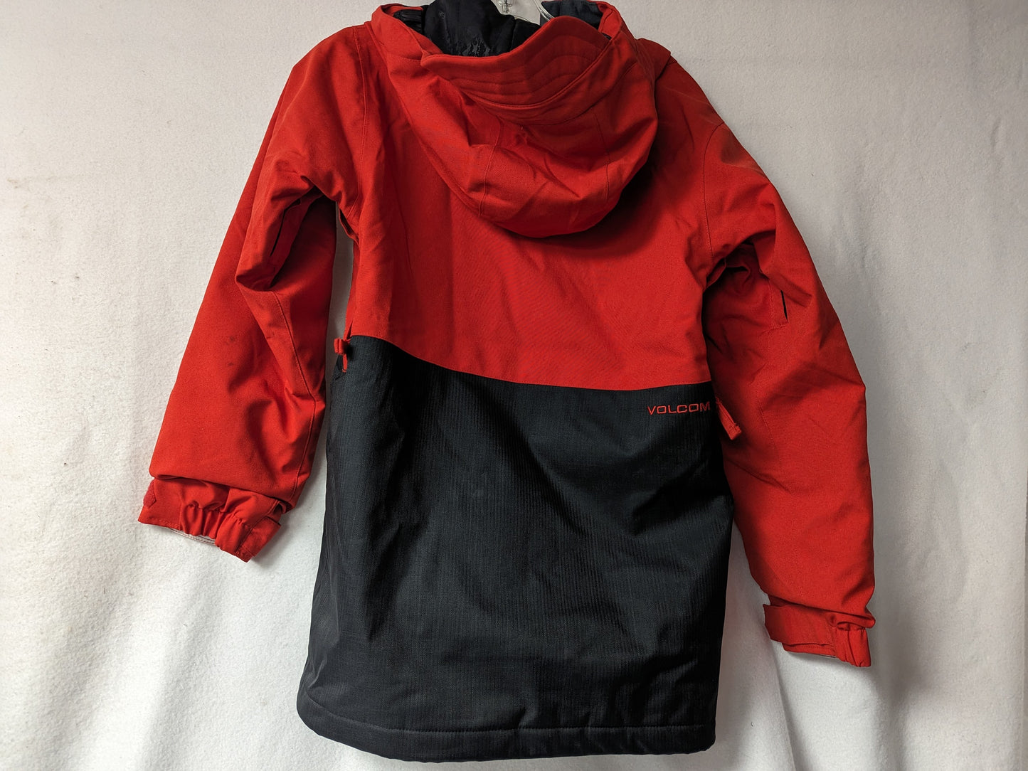 Volcom Hooded Ski/Snowboard Jacket Coat Size Youth Medium Color Red Used