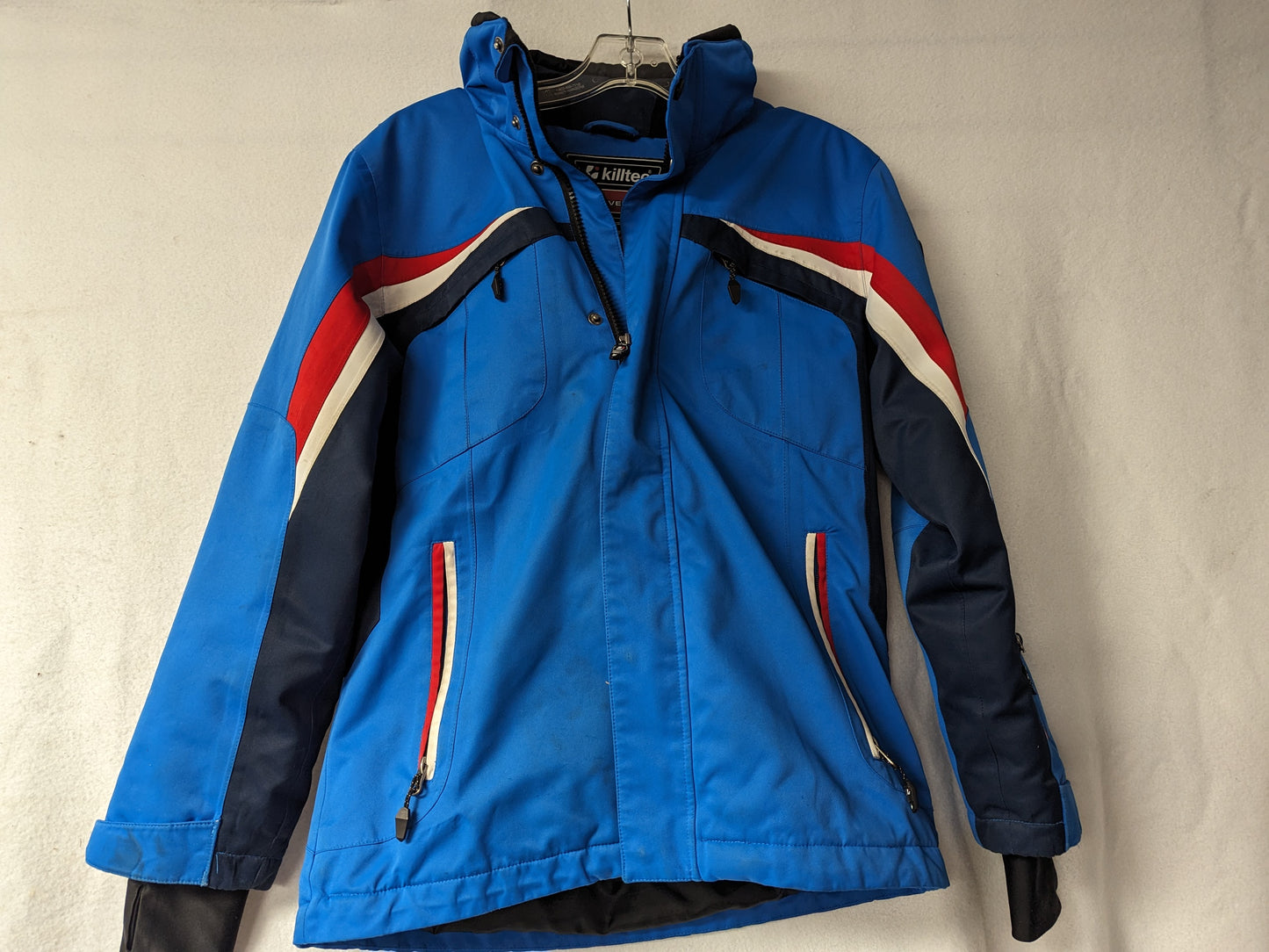 Kiltec Hooded Ski/Snowboard Jacket Coat Size Youth Medium Color Blue Used