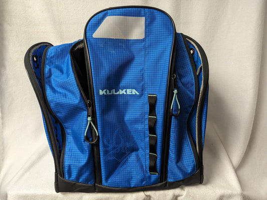 Kulkea Ski Boot Bag Backpack Straps Size 14 In x 14 In x 12 In Color Blue Used