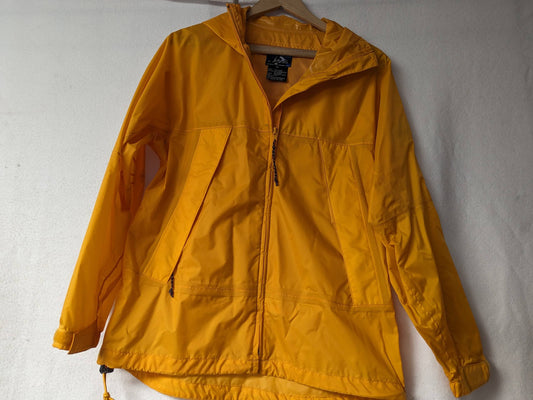 Galyans Shell Hooded Rain Jacket/Coat Size Youth XL Color Orange Condition Used