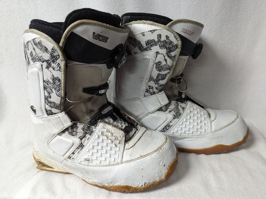 Vans Fargo Boa Snowboard Boots Size 14 Color White Condition Used