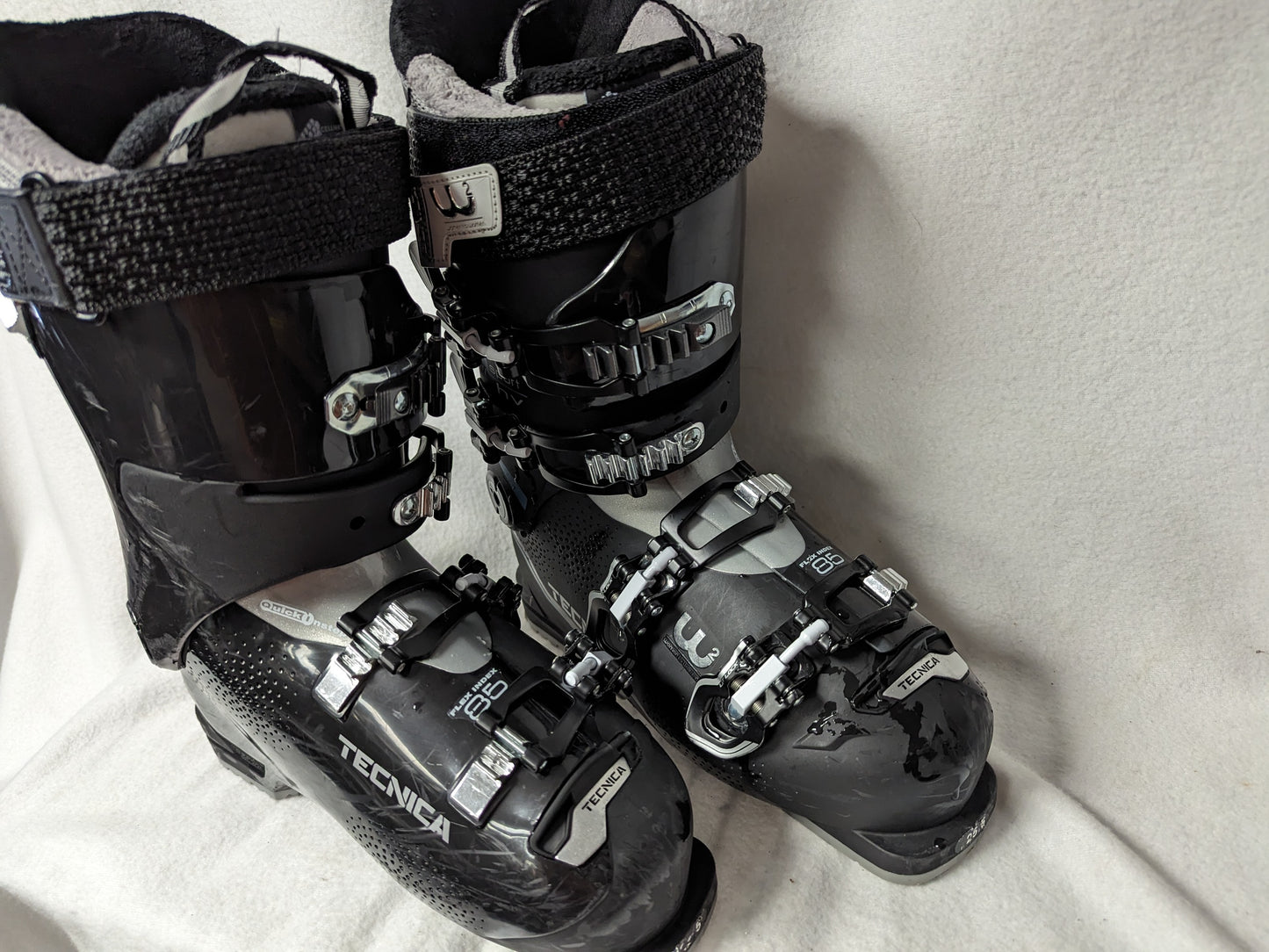 Tecnica Women's Mach Sport Ski Boots Size 25.5 Color Black Condition Used