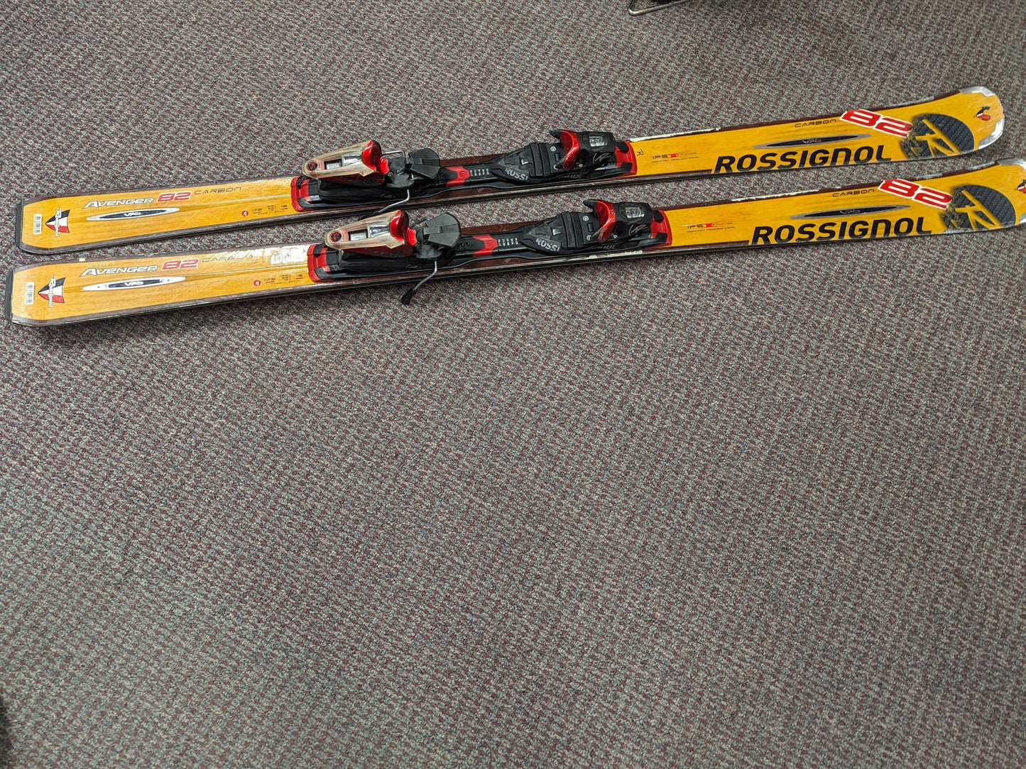 Rossignol Skis Rossignol Binding Size 170 cm Color Yellow and Red Condition Used