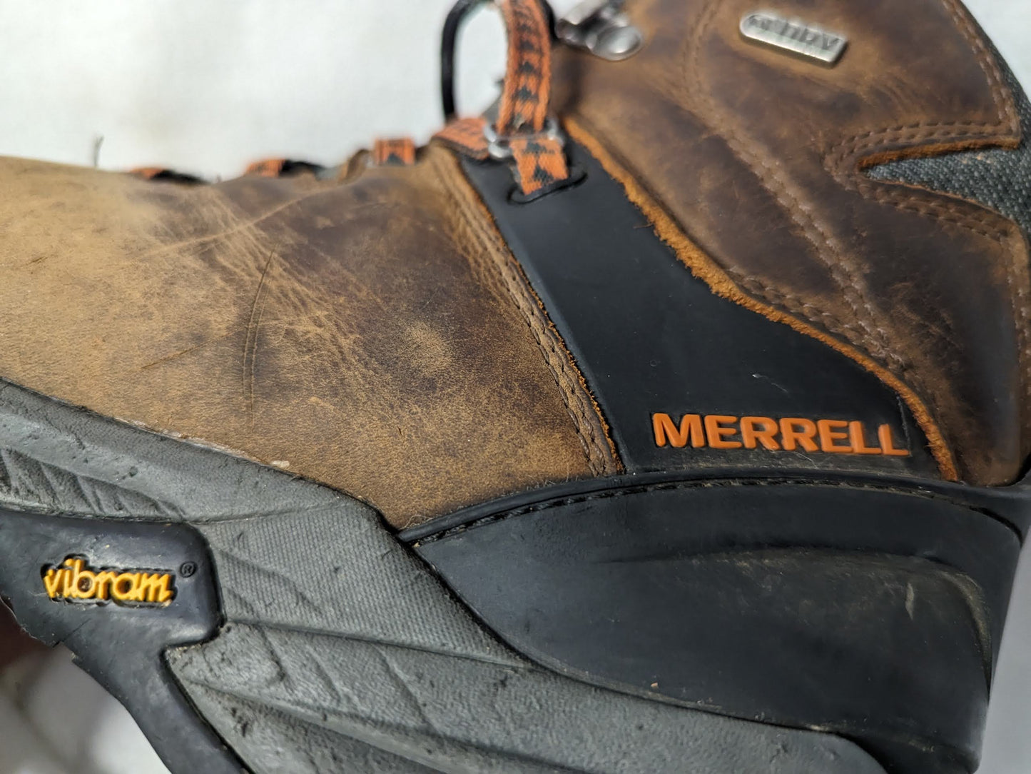 Merrell Hiking Trail Boots Shoes Size 11 Color Brown Condition Used