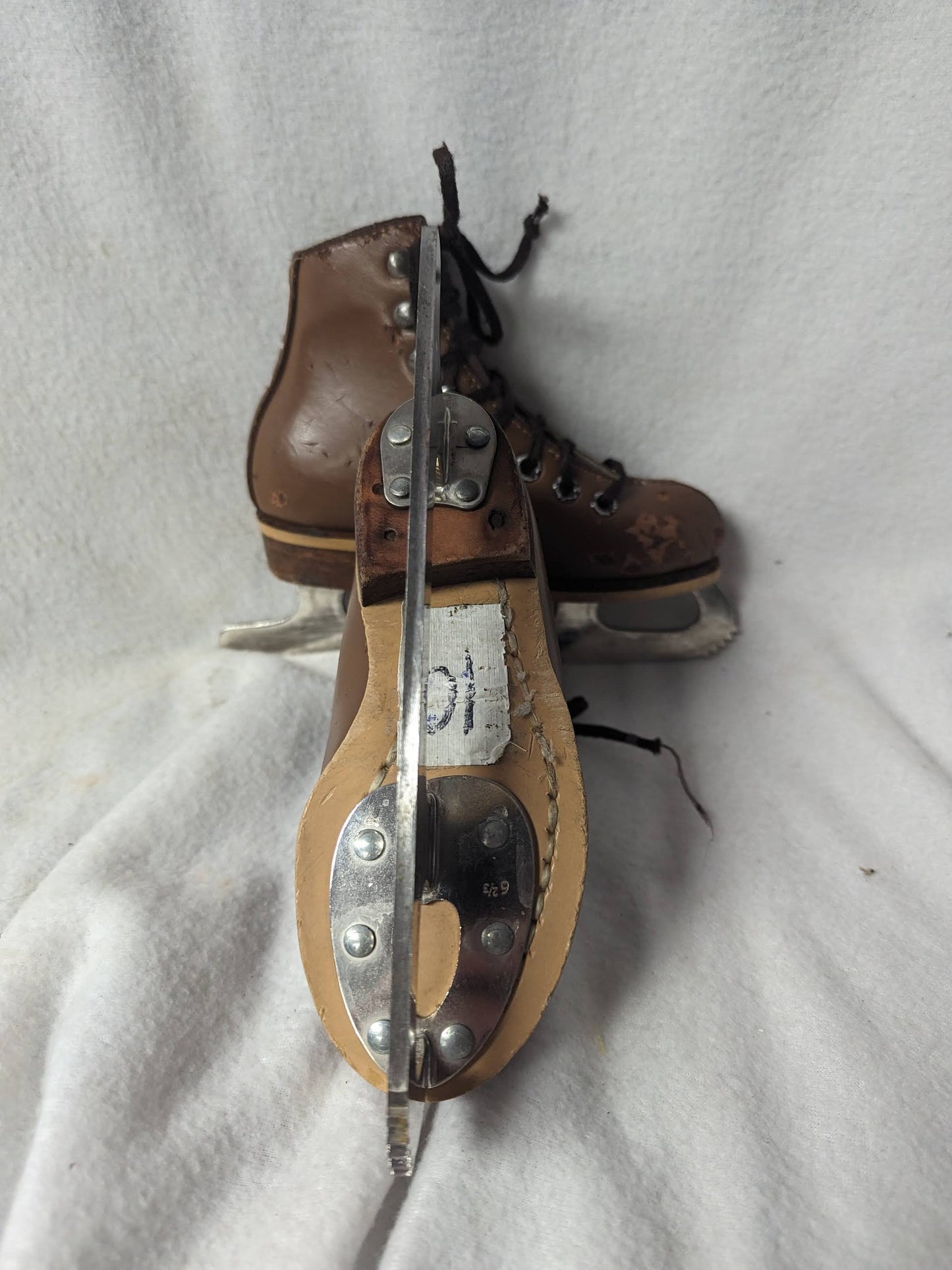 Rink Master Ice Skates Size Youth 9 Color Brown Condition Used