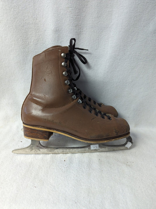 Rink Master Ice Skates Size 6 Color Brown Condition Used