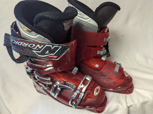 Nordica Ski Boots Beast 10 Size 27 Color Red Used