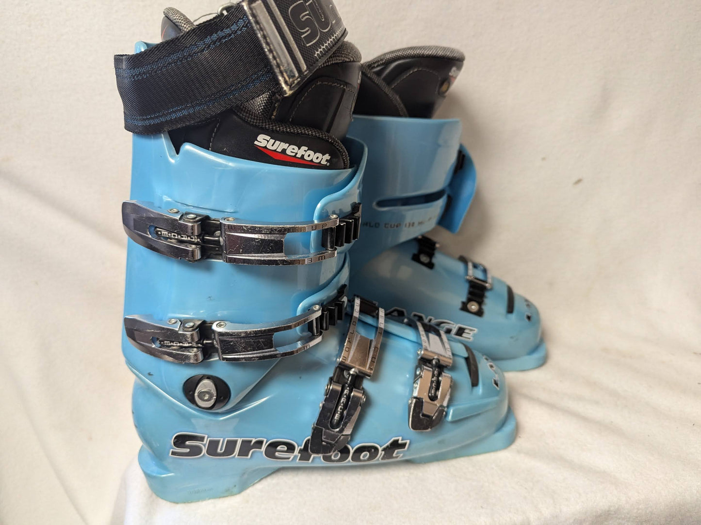 Lange Surefoot Ski Boots Size 26 Color Blue Used