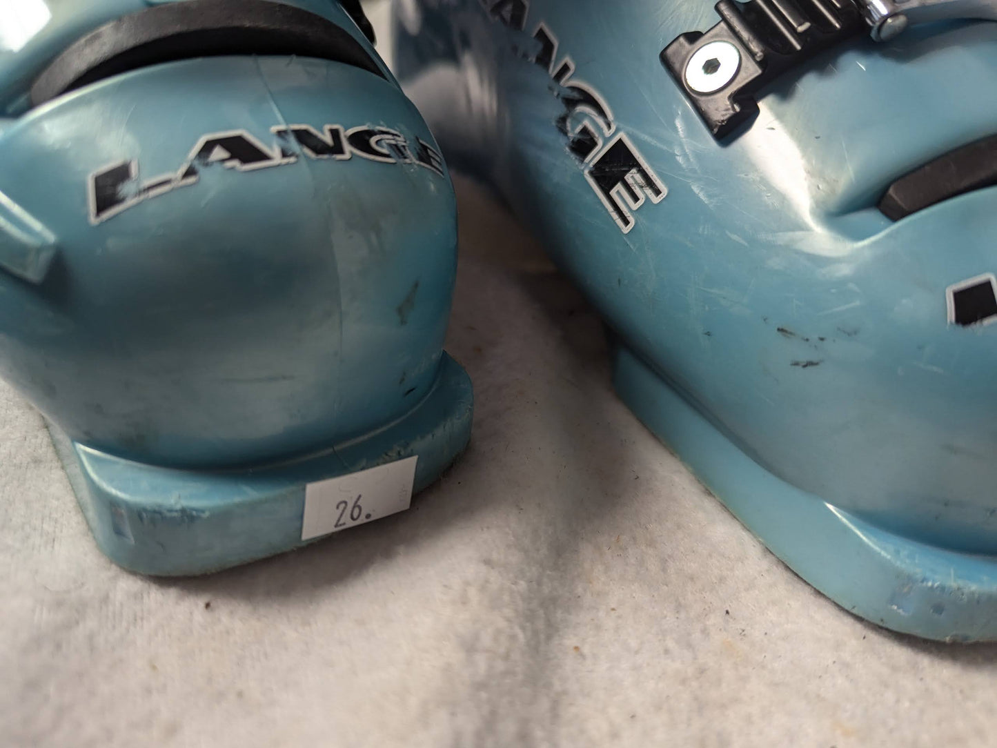 Lange Surefoot Ski Boots Size 26 Color Blue Used