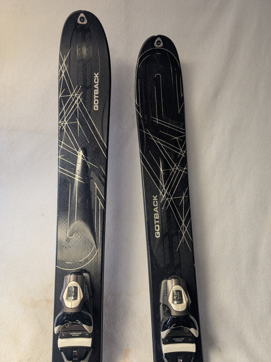 Gotback Skis w/Look 12x Bindings Size 146 Cm Color Black Condition Used