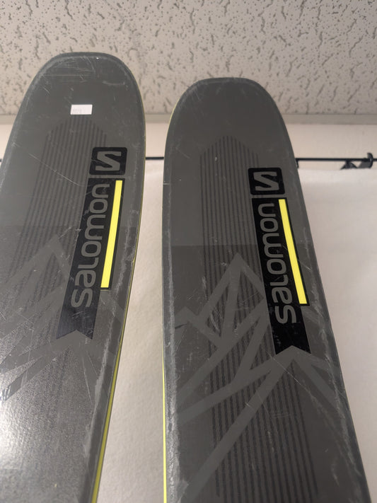 Salomon G1 Skis Look Bindings Size 177 Cm Color Gray Condition Used