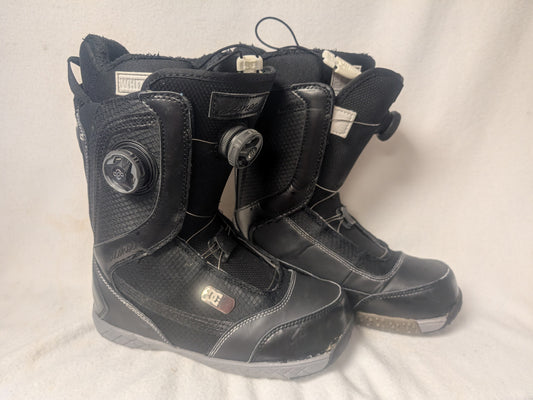 DC Boa Snowboard Boots Size 7W Black Used Women