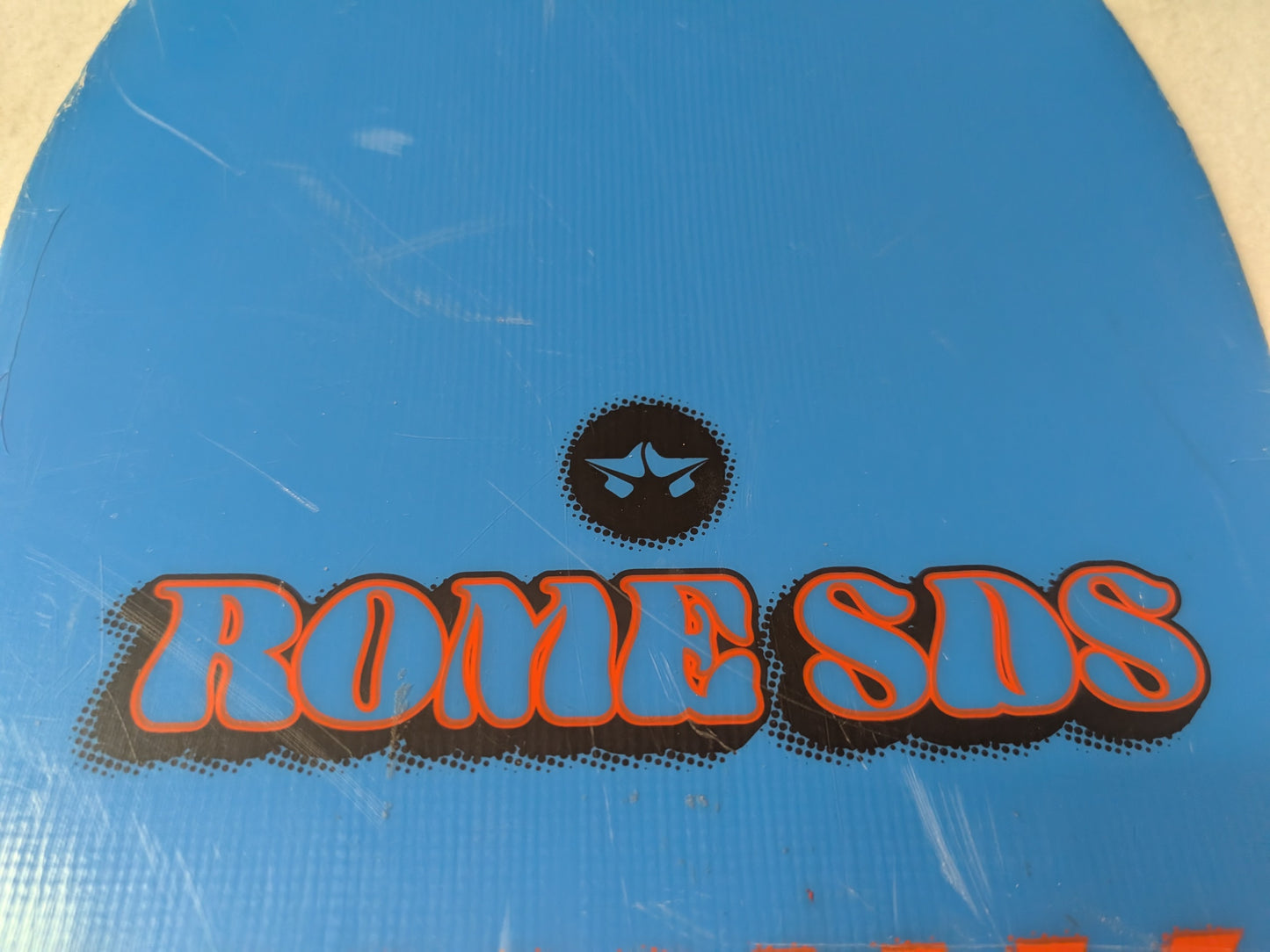 Rome SDS Snowboard No Bindings Size 105 Cm Color Blue Condition Used