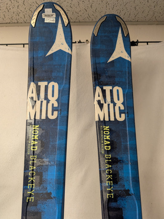 Atomic Nomad Blackeye Skis w/Atomic XTO 12 Bindings Size 173 Cm Color Blue Used