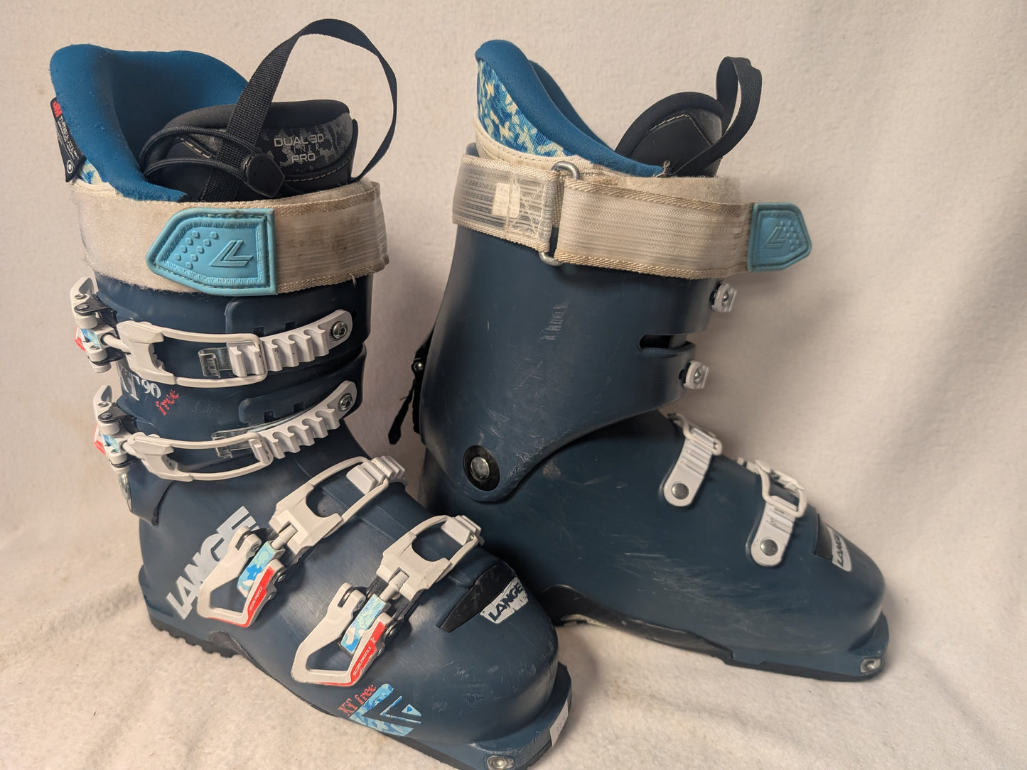 Lange XT Free Ski Boots AT Binding Size 23.5 Color Blue Condition Used