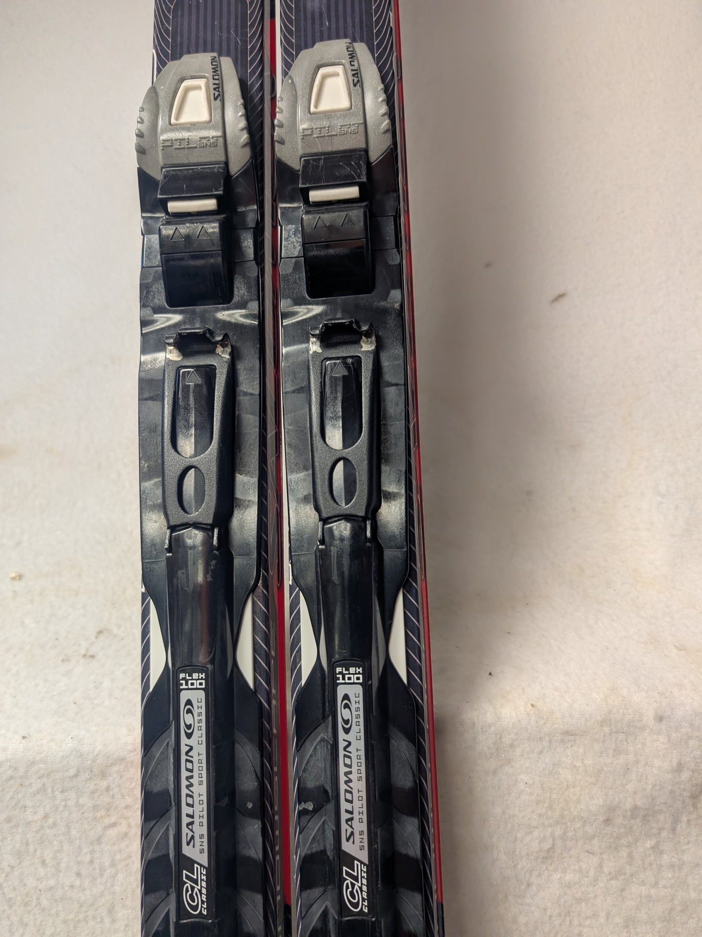 Salomon Snowscape 7 XC Skis SNS Profile Bindings Size 173 Cm White Used