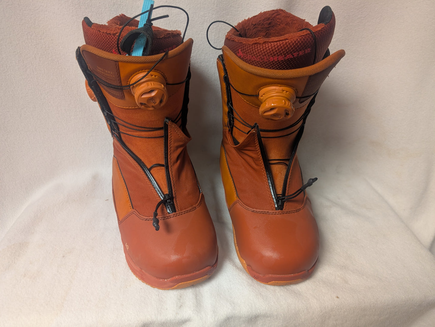 K2 Taro Tamai Boa Snow Surfer Snowboard Boots 7.5 Orange Used