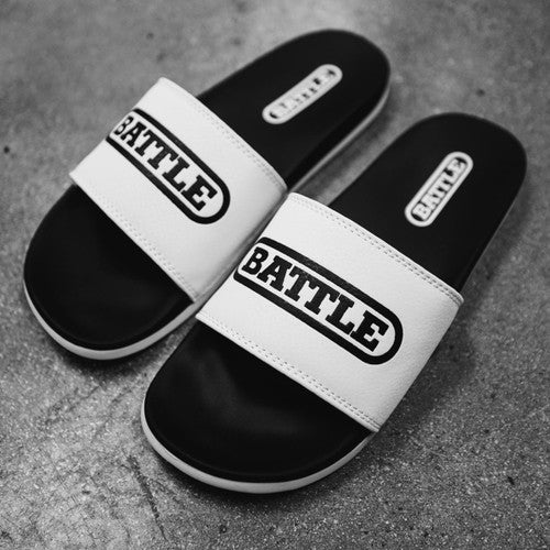 Battle Slide Black and White with Black Battle Logo New