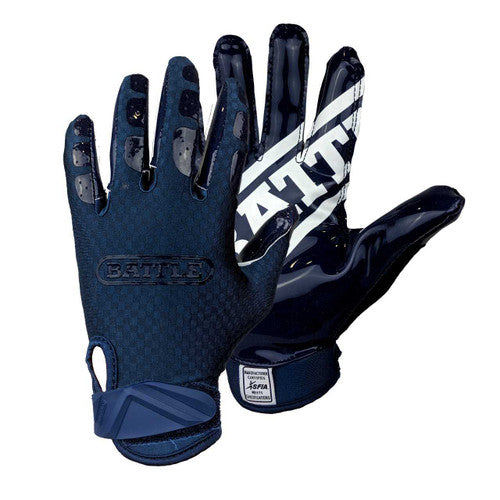 Battle Football Gloves Triple Threat Adult Receiver Gloves New