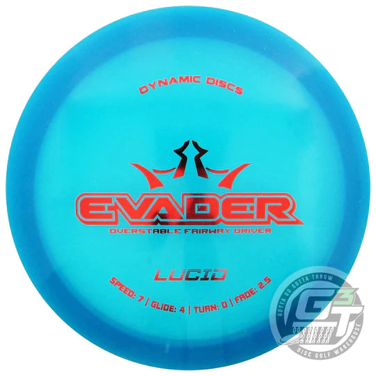 Dynamic Discs Lucid Evader 167-171 g  7/4/0/2.5 New Driver