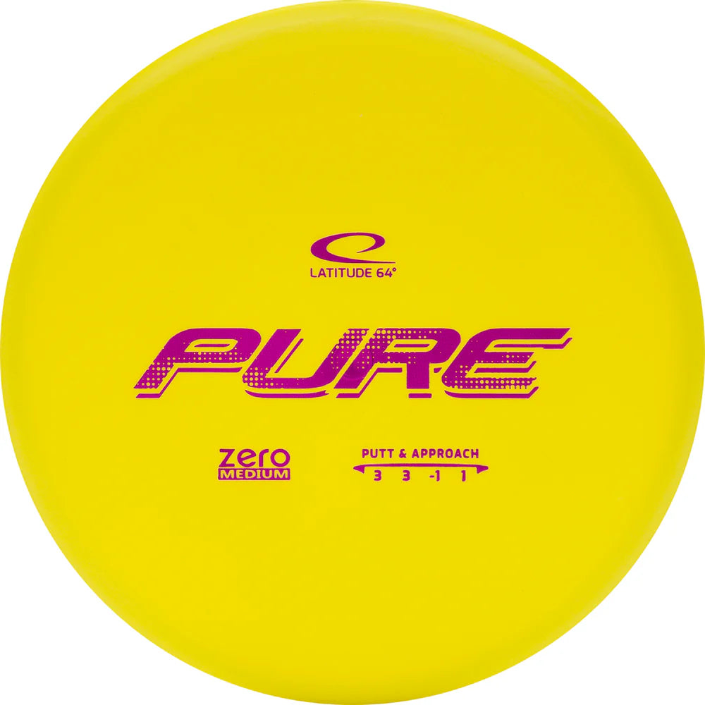 Latitude 64 Zero Medium Pure Putt & Approach Yellow 173+g 3/3/-1/1 New