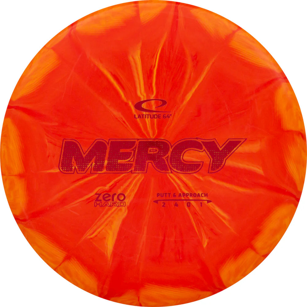 Latitude 64 Zero Hard Burst Mercy Putt & Approach Red/Yellow 173+g 2/4/0/1 New