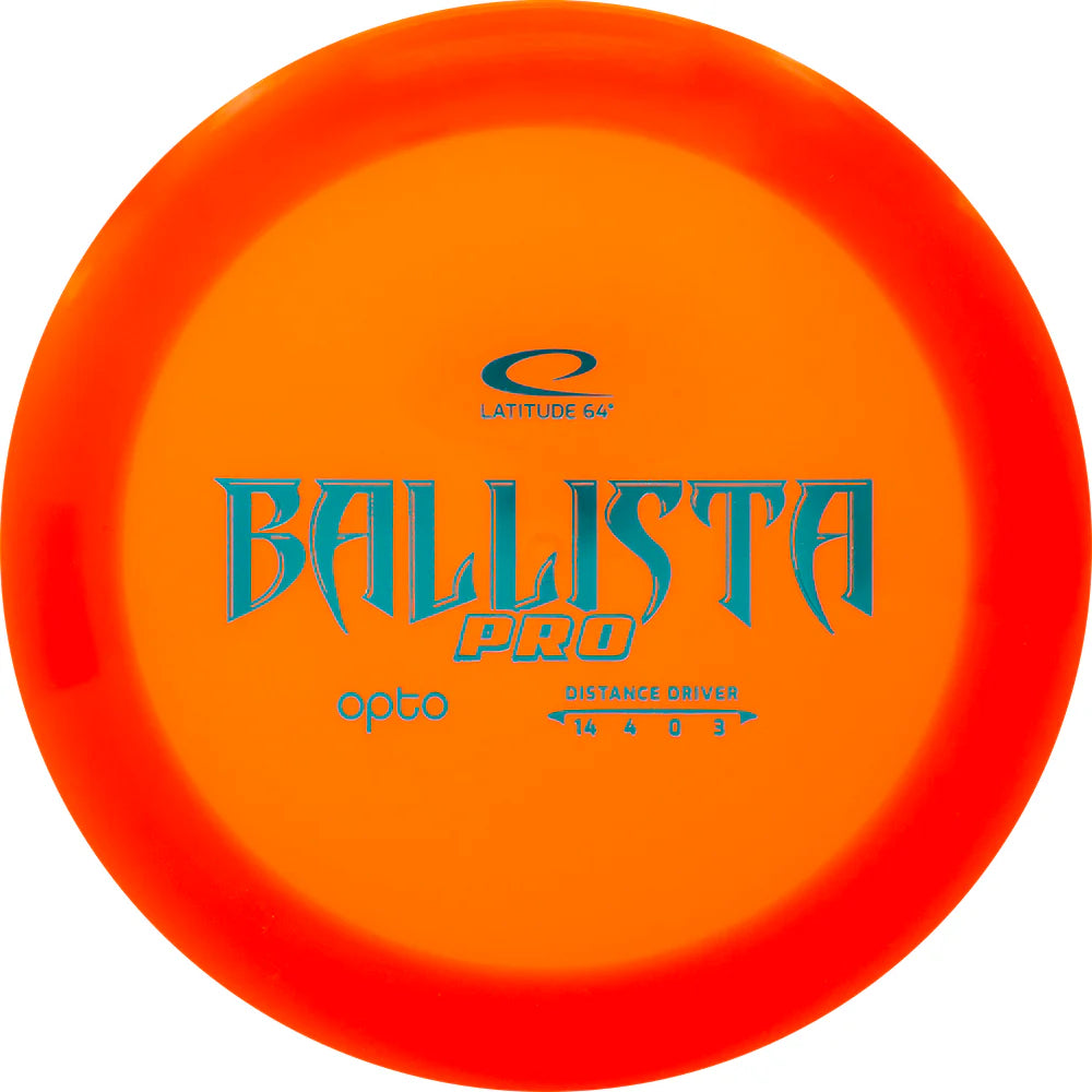 Latitude 64 Opto Ballista Pro Distance Driver Orange 160-164g 14/4/0/3 New