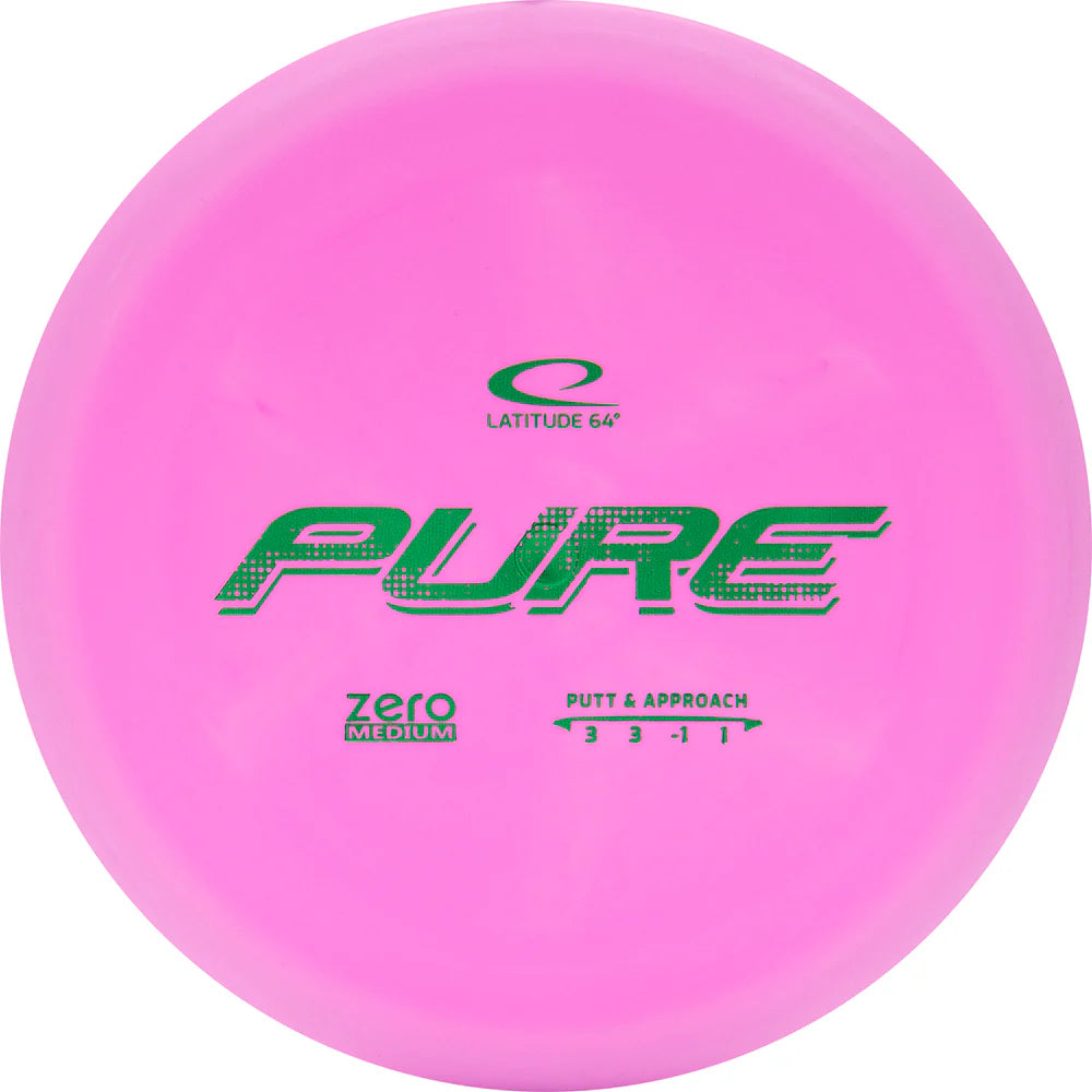 Latitude 64 Zero Medium Pure Putt & Approach Pink 173+g 3/3/-1/1 New