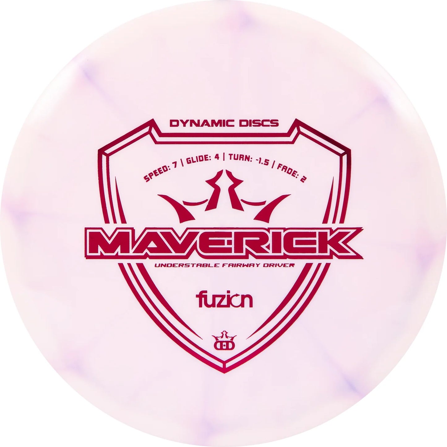 Dynamic Discs Fuzion Burst Maverick Purple/Pink  Fairway Driver 165-169g 7/4/-1.5/2 New