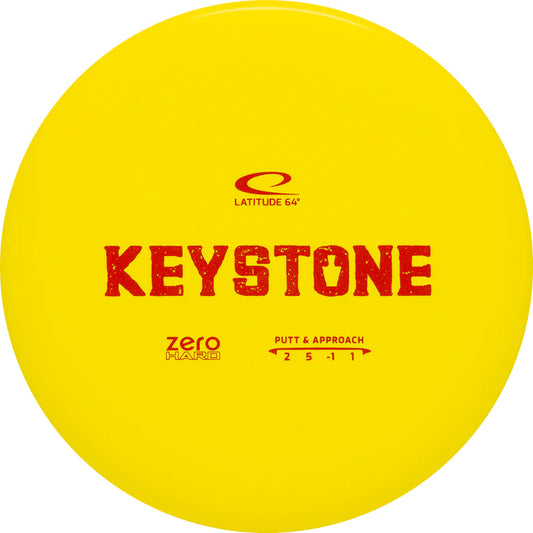 Latitude 64 Zero Hard Keystone Putt & Approach Yellow 173+g 2/5/-1/1 New