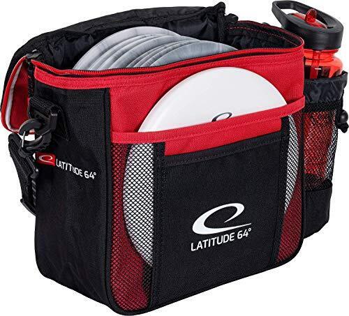 Latitude 64 Red Slim Disc Golf Bag, Introductory Disc Golf Bag New