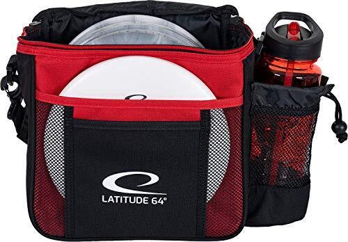 Latitude 64 Red Slim Disc Golf Bag, Introductory Disc Golf Bag New